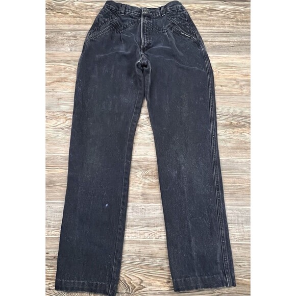 VTG Rockies Rocky Mountain Bareback Jeans 27/30 Western Rodeo HEMMED* DEFECTS - Picture 1 of 16